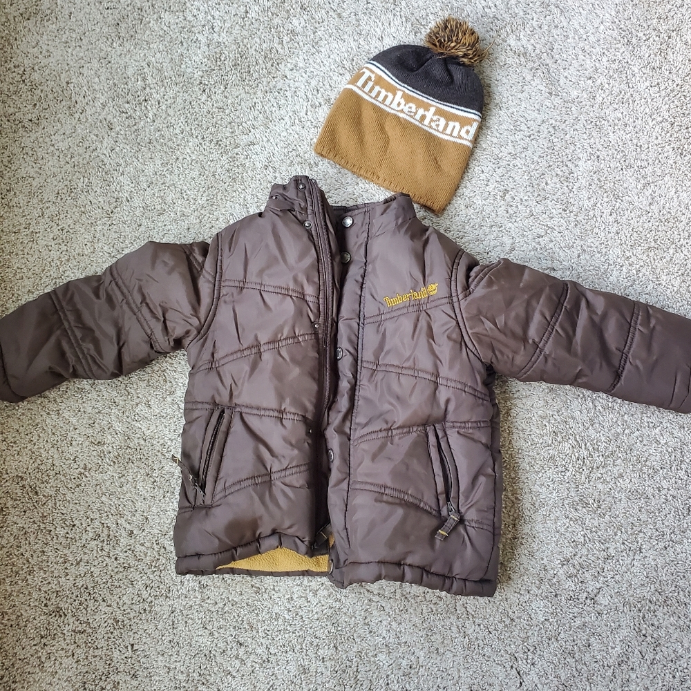 Toddler Sized Timberland Coat & Hat